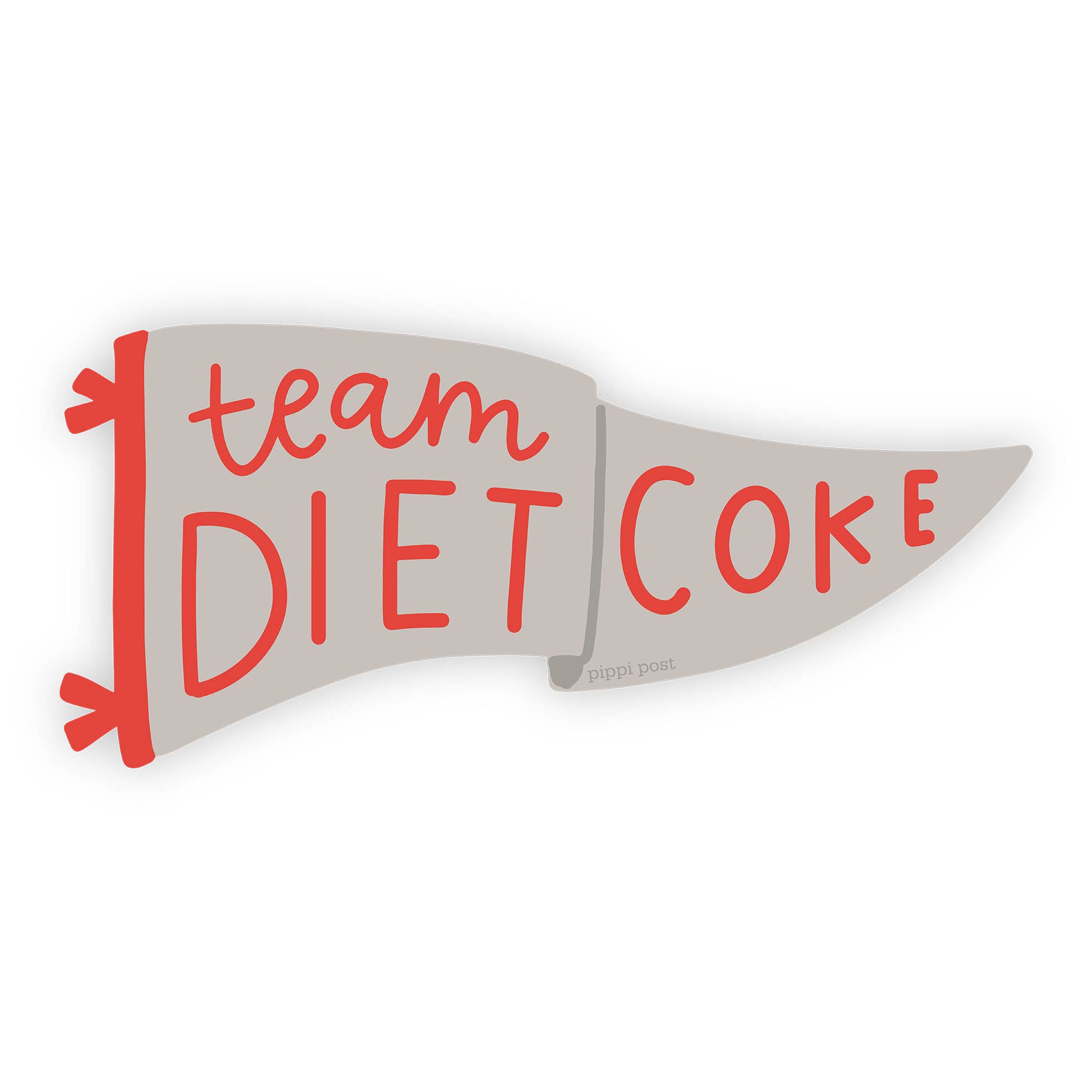 Pippi Post – wholesale Sticker – Team Diet Coke Decal Sticker2