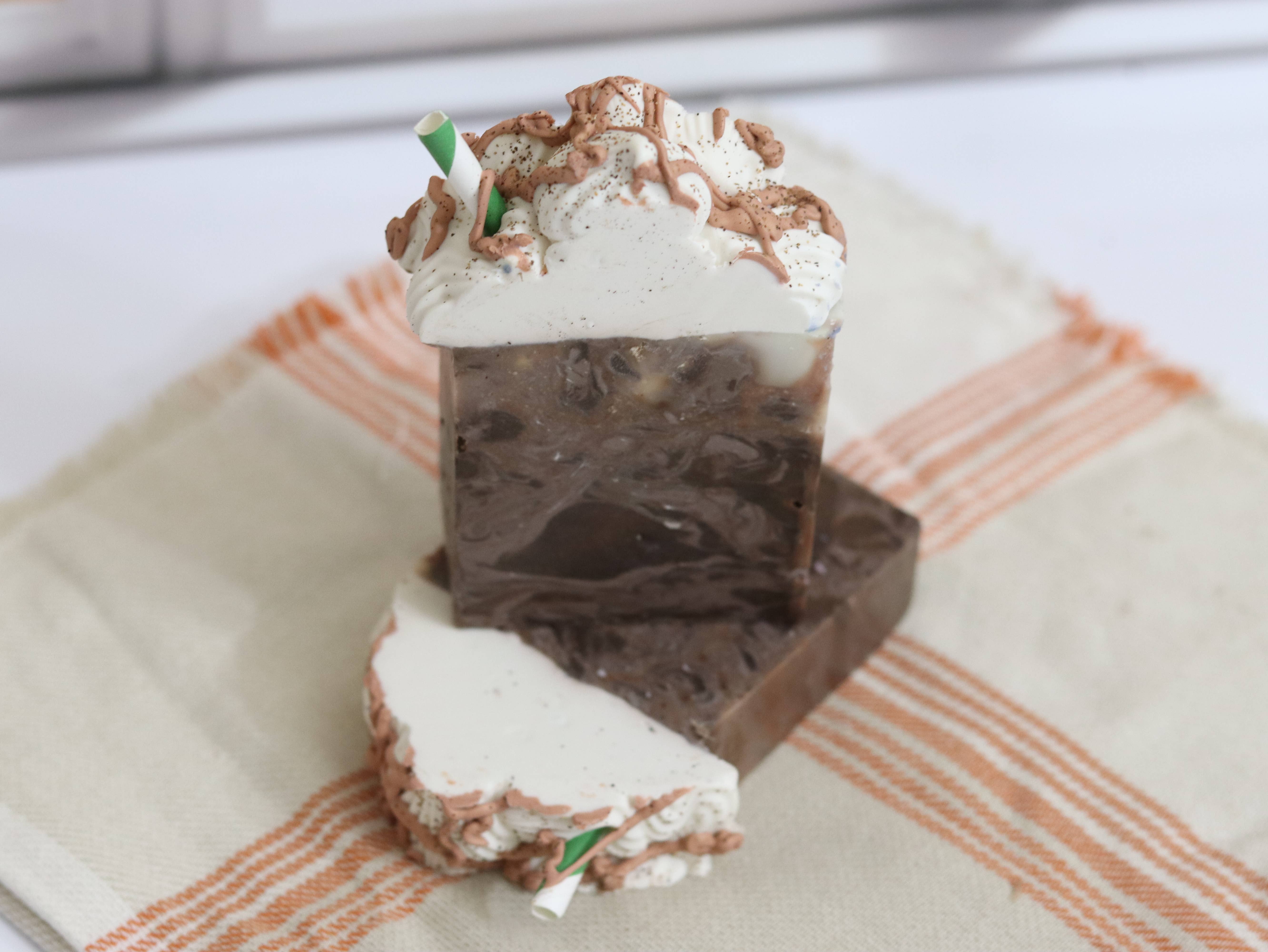 Sudsy Soap Works LLC - Wholesale Bar Soap - Caramel Frappe Soap2