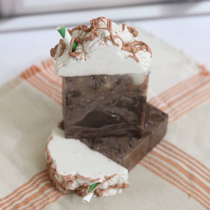 Sudsy Soap Works LLC - Wholesale Bar Soap - Caramel Frappe Soap2