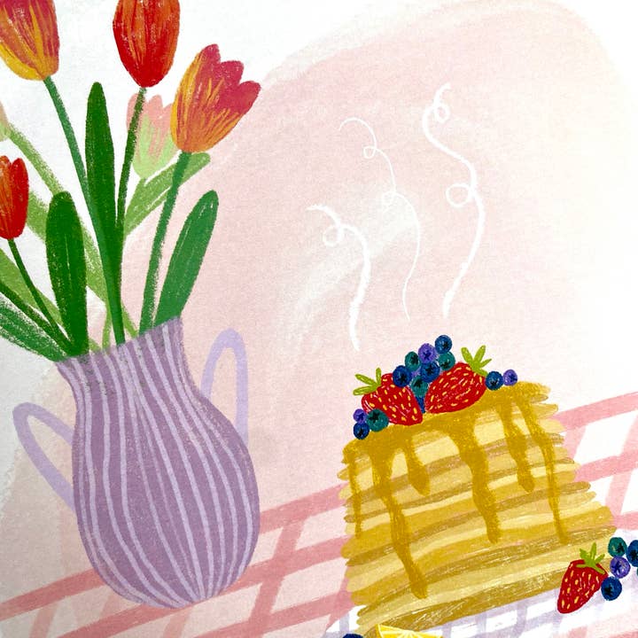 Freya Snow - Wholesale Art Print - Pancakes Print / A4 + A3 / 350gsm Matt Art Print2