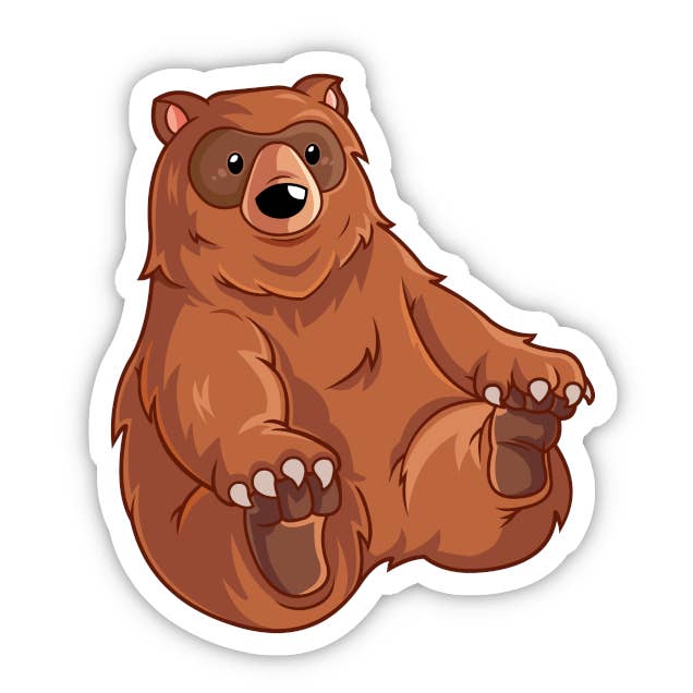 Sticker ours | Sticker animaux sauvages cadeaux pour garçons, filles pour la vente par Vancity Stickers