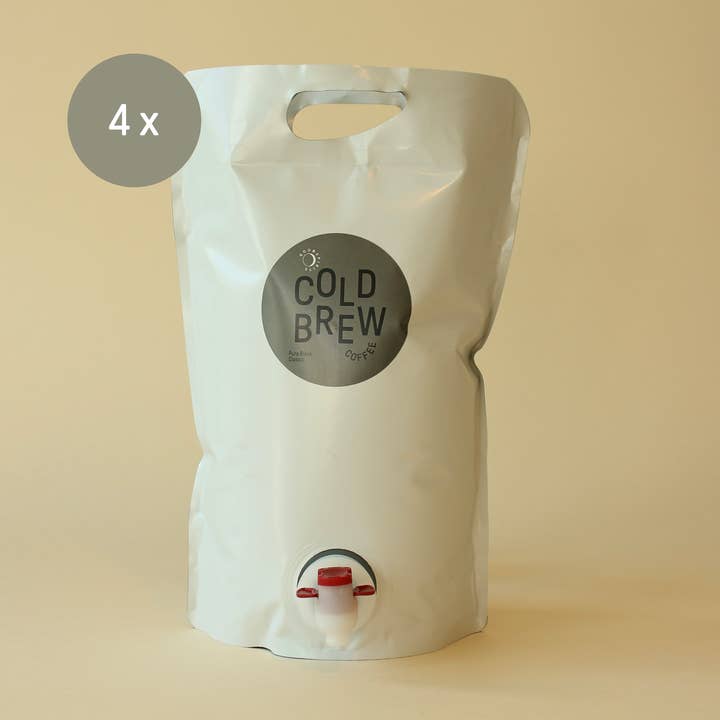 4 x Cold Brew-kaffe Pure Black Classic 3 L for engroshandel hos Good Spirits Beverages GmbH