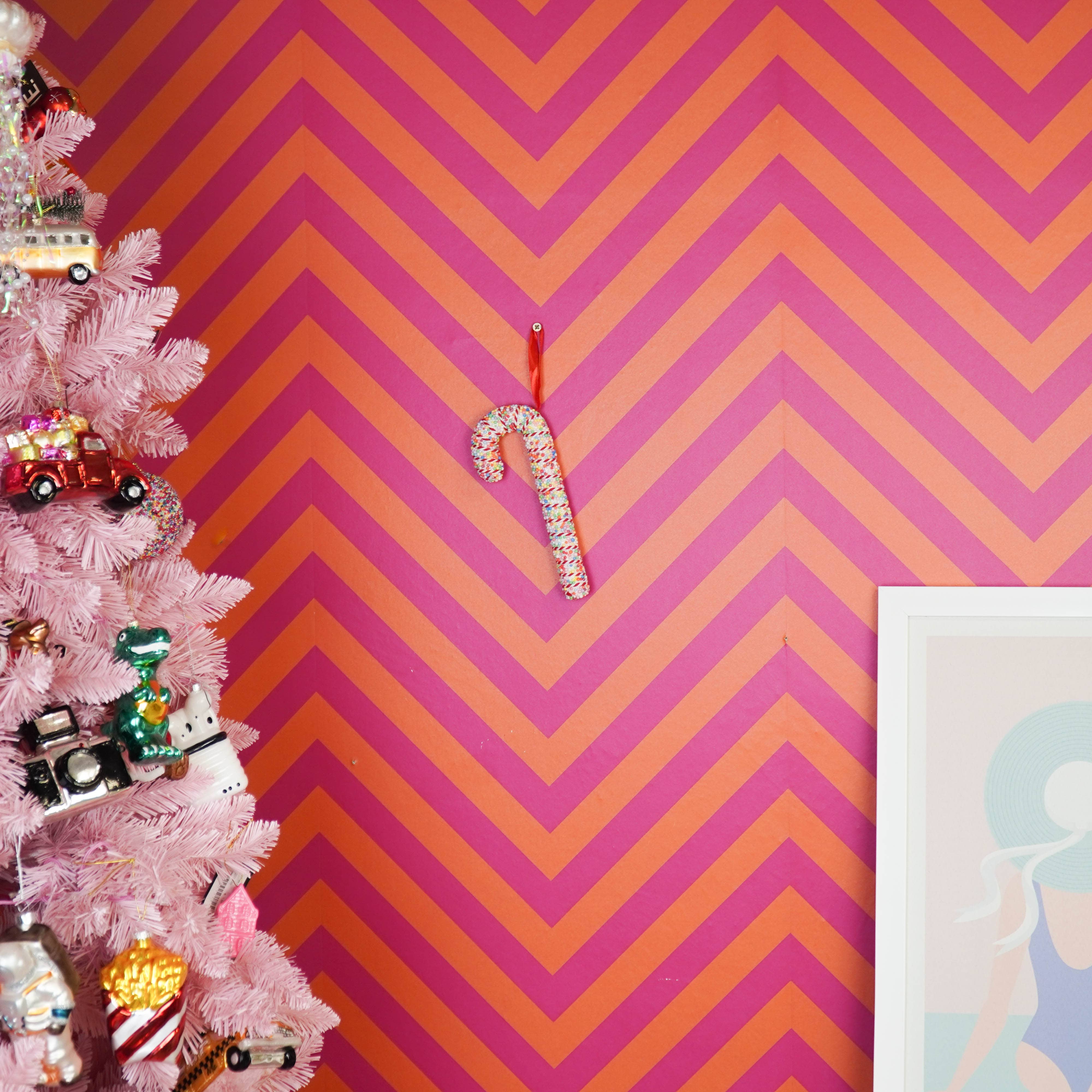 Housevitamin bv - Vente Décoration de Noël - Décoration - Sucre d'orge - Mousse - Vermicelles colorés - 21cm1