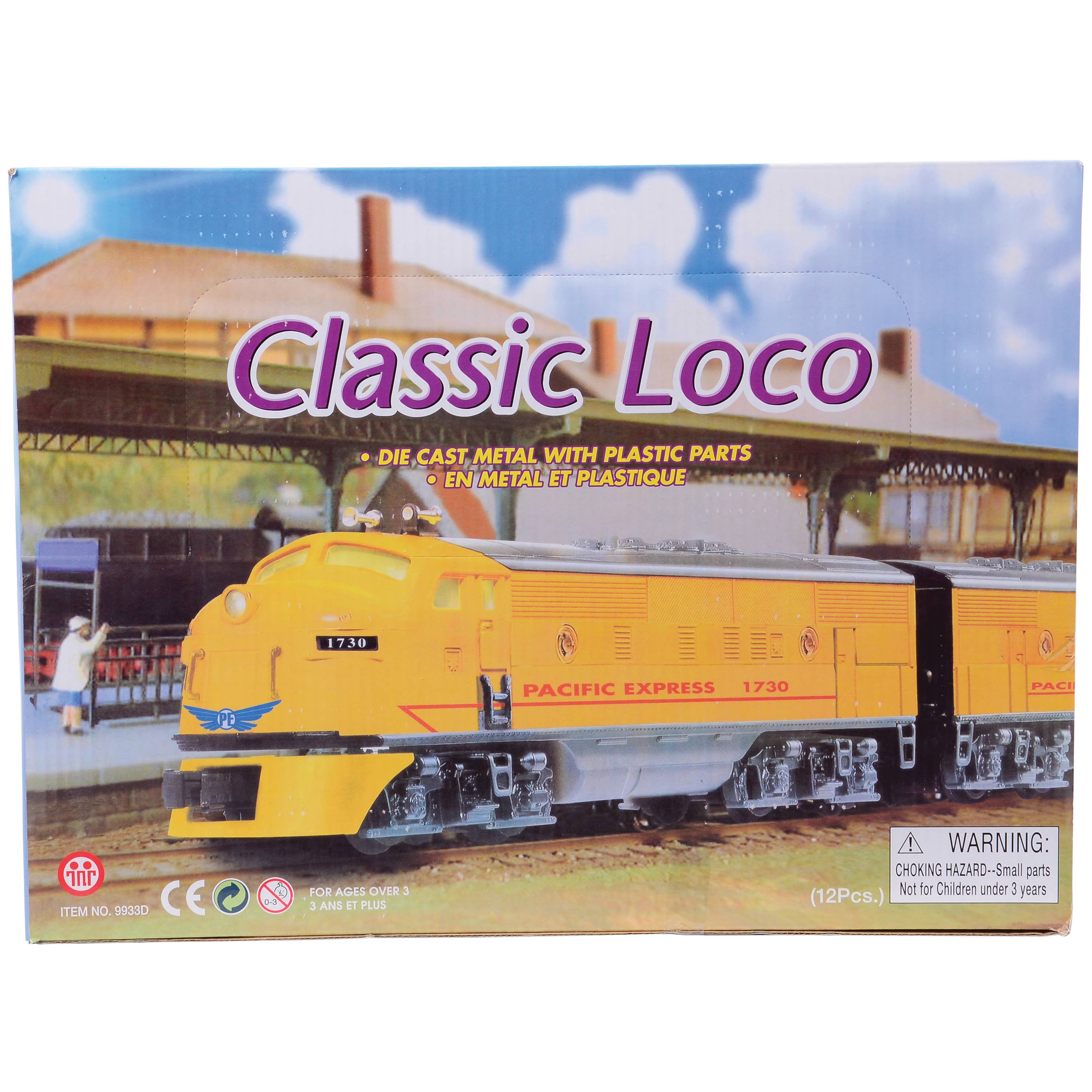 US Toy Company - Wholesale Toy Car/Truck - Kids - Classic Locomotive Die Cast Trains 12-unit Display2