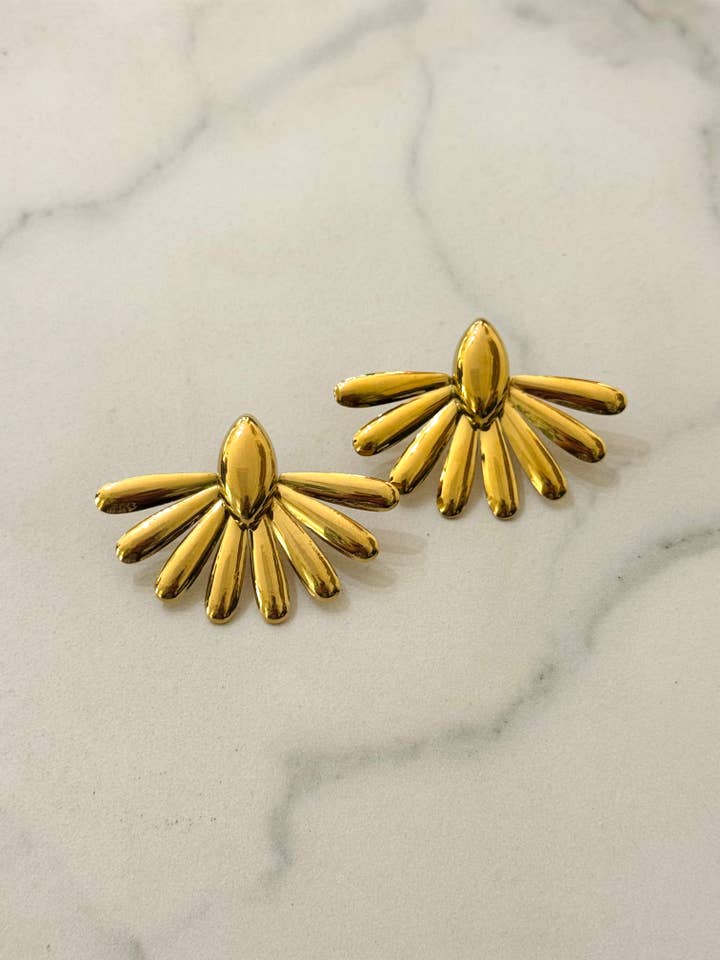 Matsu Stainless Steel Waterproof Earrings for wholesale by Cassette Barcelona