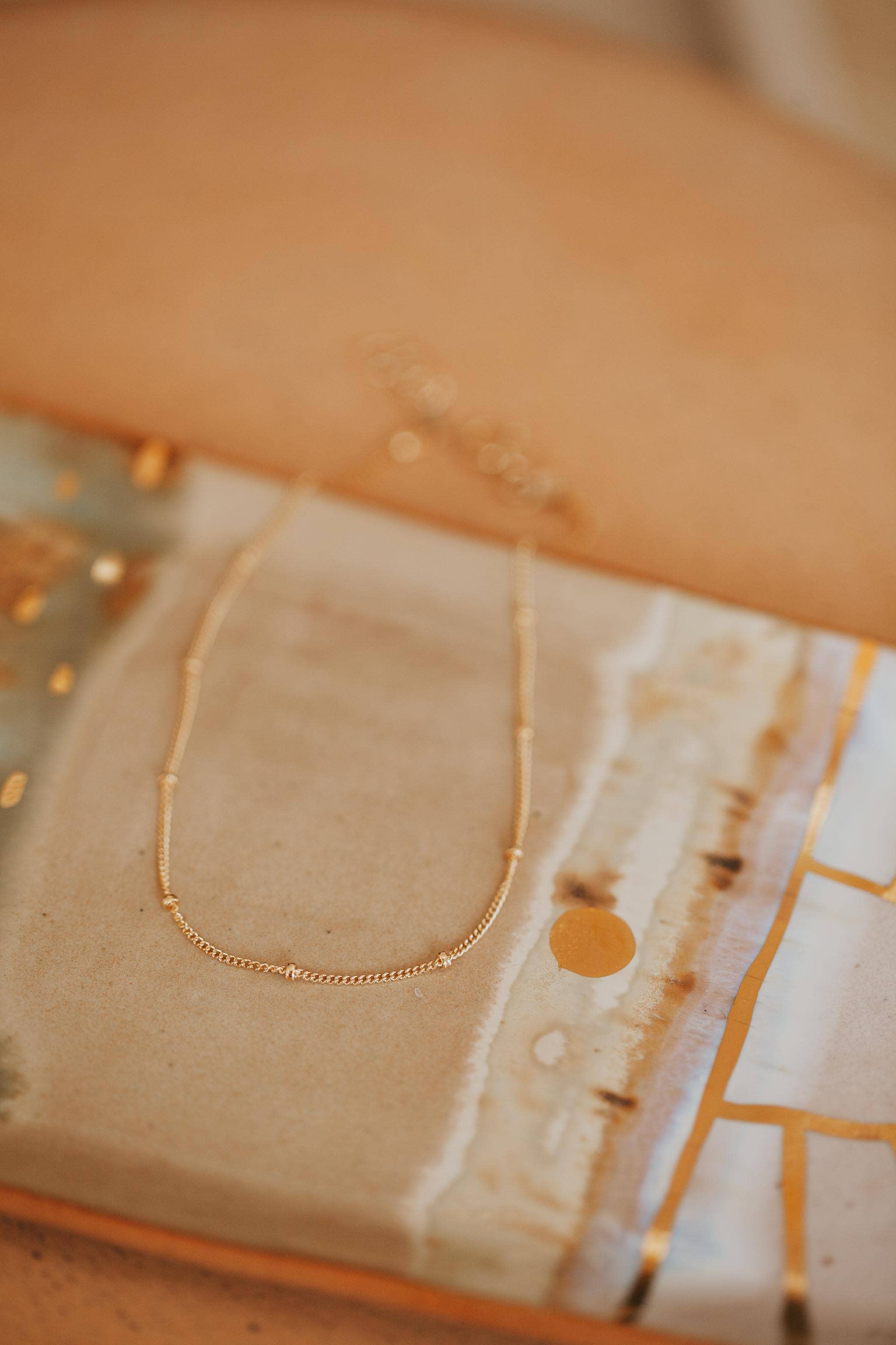 Hello Adorn - Wholesale Link & Chain Necklace - Satellite Chain | 14kt Gold Fill + Sterling Silver