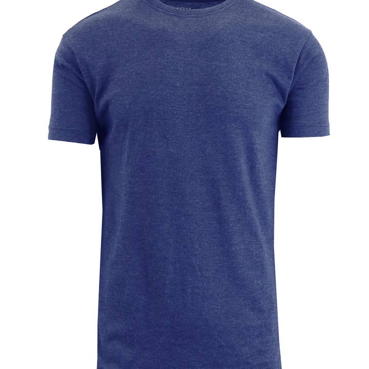 Men's Short Sleeve Crew Neck Heather Colored Tee for wholesale by Galaxy By Harvic