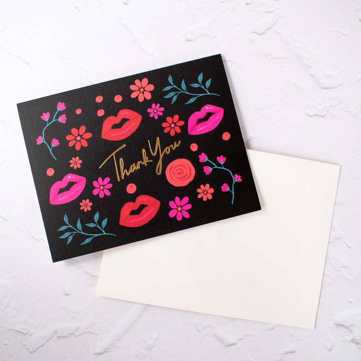 Carte de remerciement bisous pour la vente par Michio Aluna