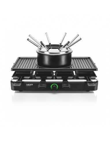 Haeger - Wholesale Grill Pan/Griddle - Fondue Set, Grill and Raclette HAEGER Cool Dinner - Suitable for 8 People, 1400W1