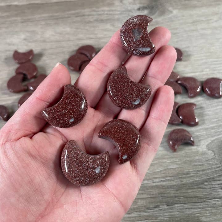 Keystone Crystals - Wholesale Spiritual Stone/Crystal - Crescent Moon Crystal Carvings – Assorted Gemstones & Styles