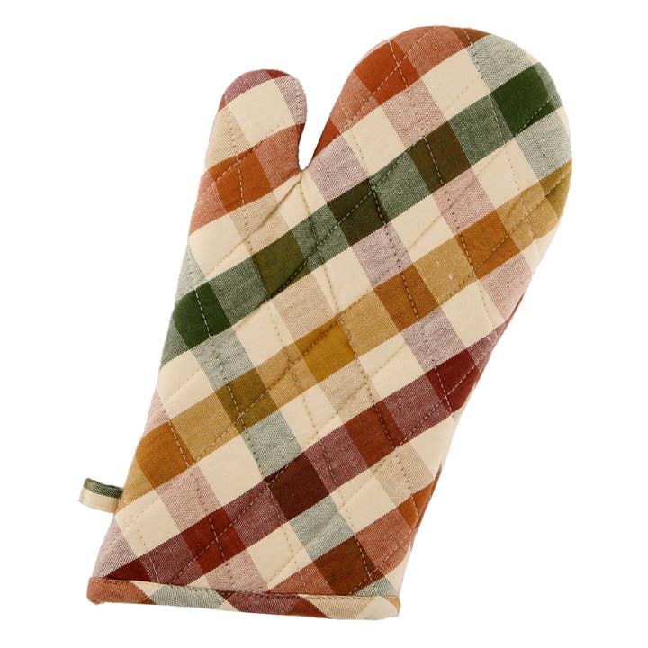 Accent Linen - Wholesale Oven Mitt/Pot Holder - Oven Mitten - Cambridge Check - Pair