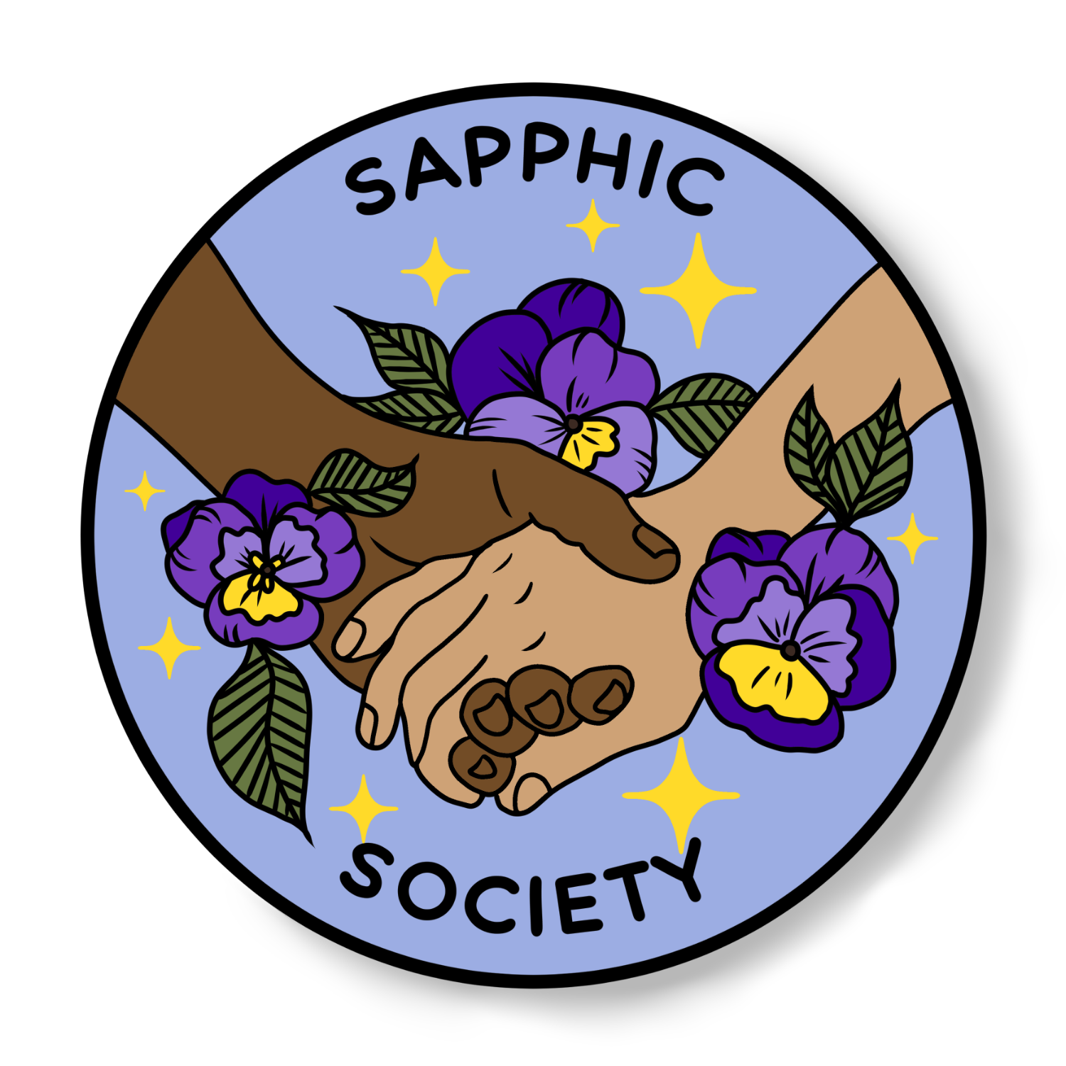 Luck and Lavender Studio - Wholesale Sticker - Sapphic Society Sticker2