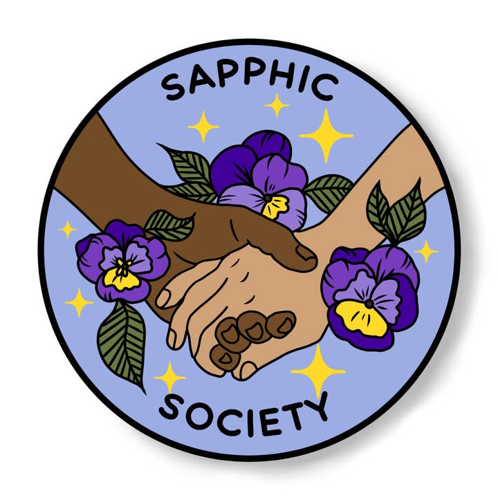 Luck and Lavender Studio - Wholesale Sticker - Sapphic Society Sticker2