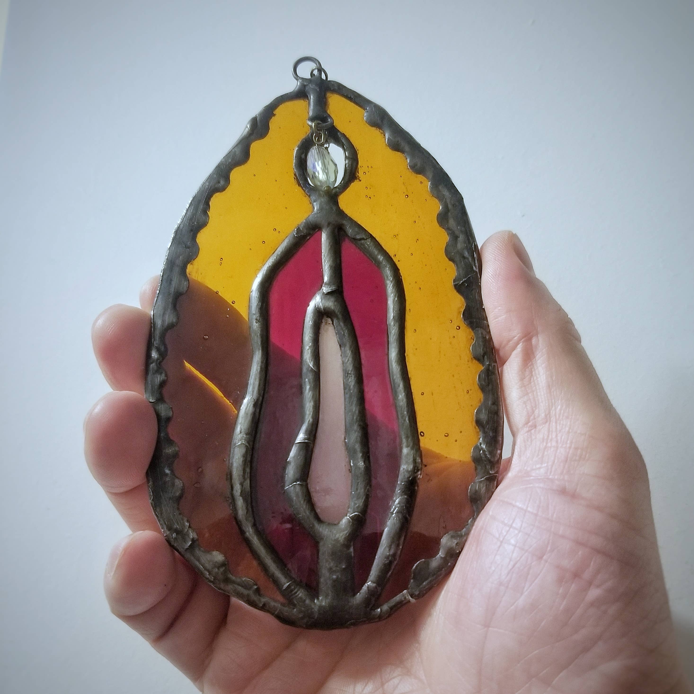 Lost & Found Design - Wholesale Suncatcher - Stained glass - yoni - choose your color combination11
