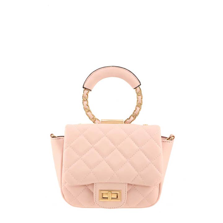 anbfashion - Vente Sac à main avec poignée sur le dessus – femme - Sac à bandoulière rond matelassé en forme de diamant