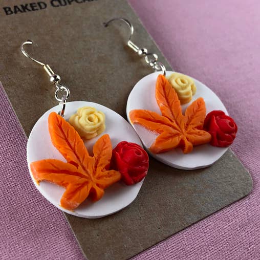 Autumn Leaves Earrings for wholesale by Baked Cupcake