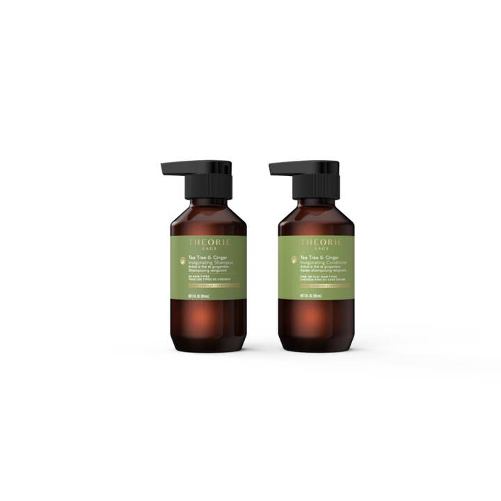 THEORIE - Wholesale Shampoo & conditioner set - Tea Tree & Ginger Invigorating Shampoo & Conditioner Travel Set1