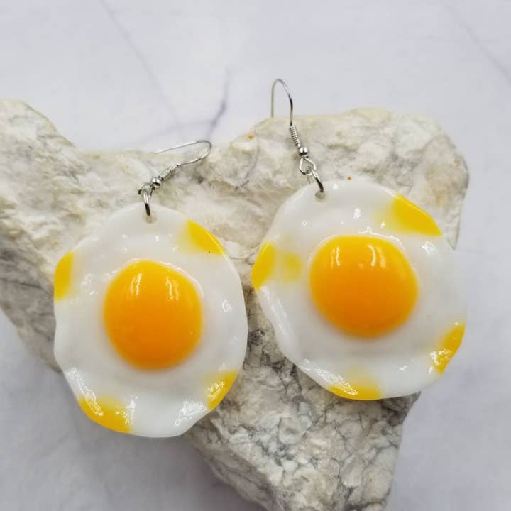 The Pretty Jewellery – Brincos de argola por atacado – Brincos de Ovo Funky Food0