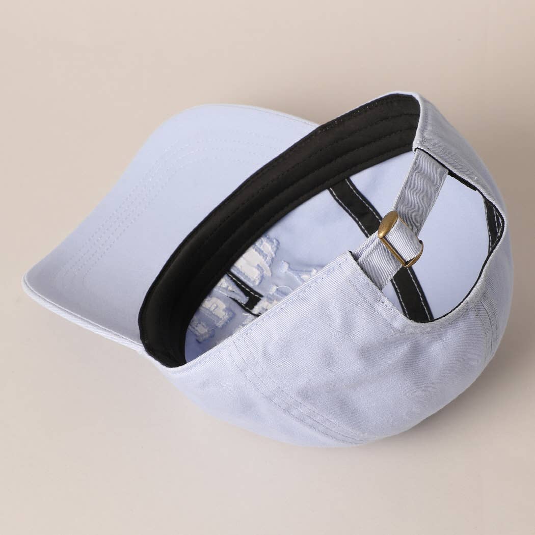 Fashion City - Wholesale Baseball Cap - Women's - Salty Beach Text Embroidery Baseball Cap11