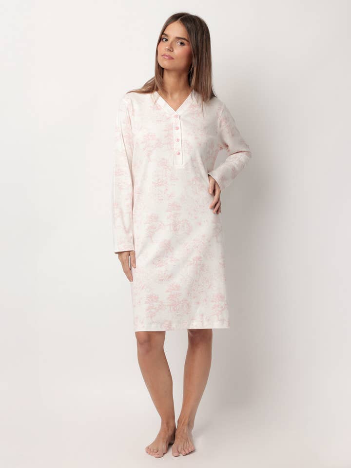 Toile De Jouy Nightdress for wholesale by ADMAS