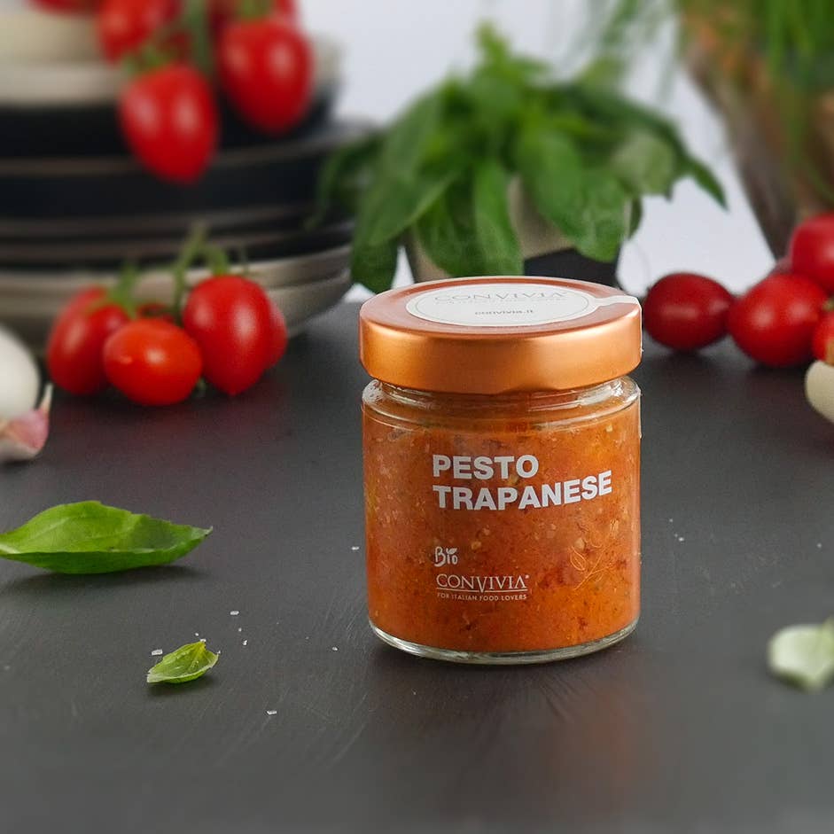 CONVIVIA for italian food lovers – Großhandel Pesto – Bio Trapanese Pesto 190 g4