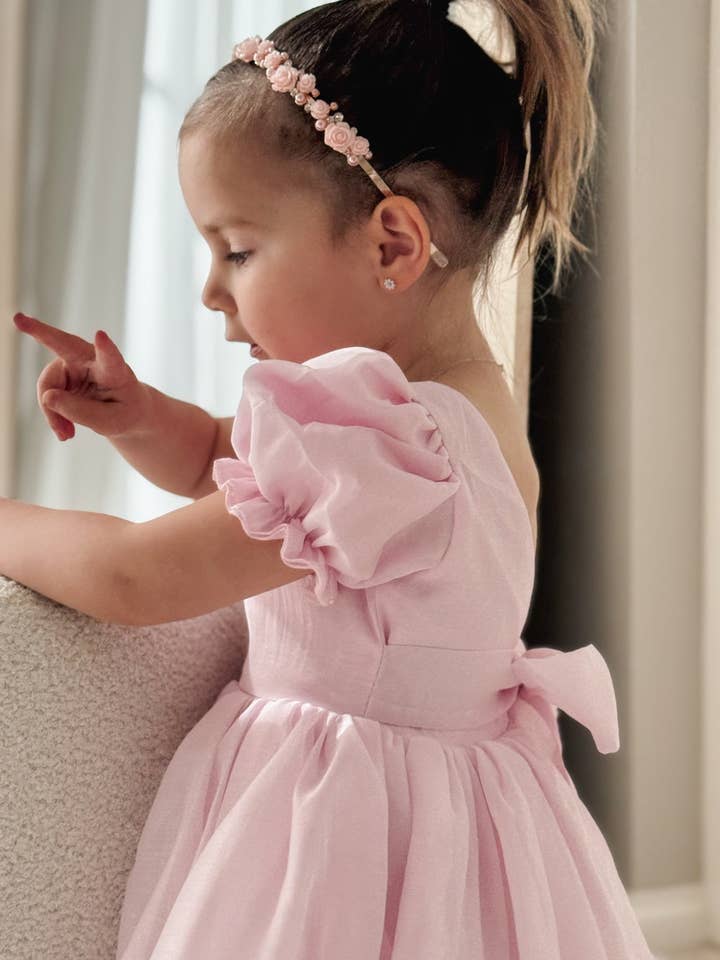 A Little Lacey - Wholesale Dress – Kids - Arabella Girls Pink Dress9