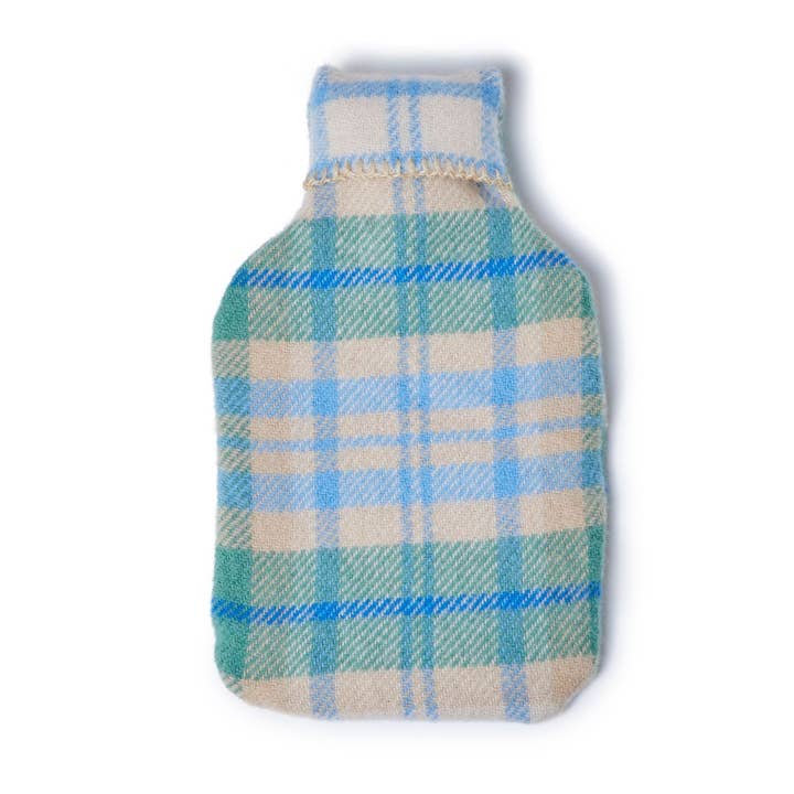 Borsa dell’acqua calda con copertura in pura lana vergine motivo Cottage Check per la vendita all'ingrosso da parte di Tweedmill Textiles