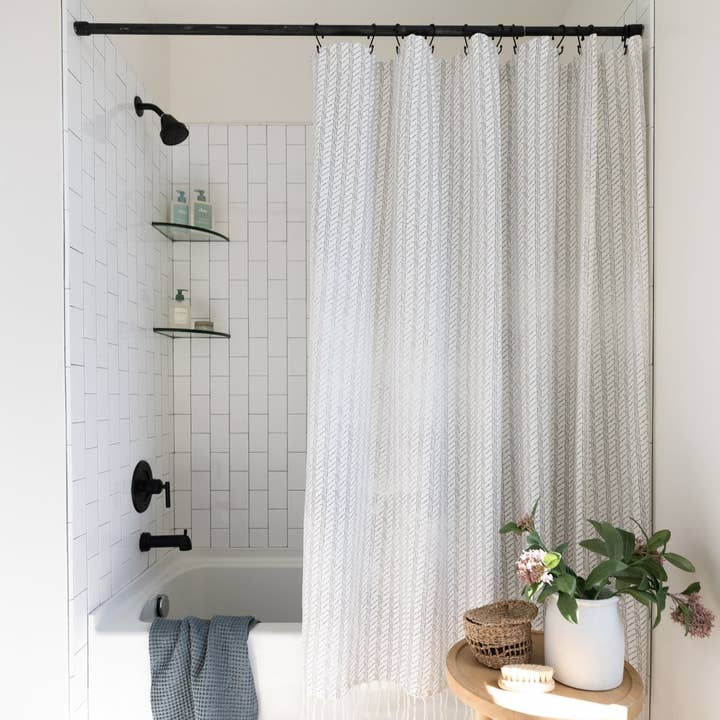 Idyl Shower Curtain for wholesale by Woven Nook