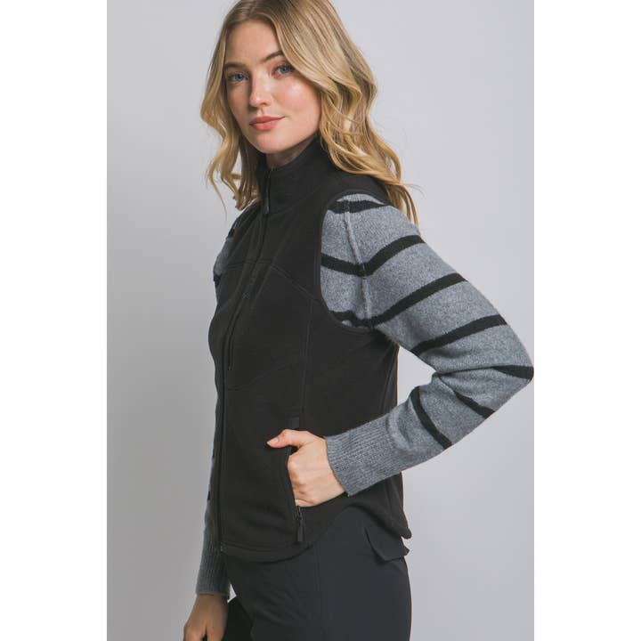 Style Up - Wholesale Jacket - Women's - Polar Fleece Lightweight Vest w Zippered Pockets14