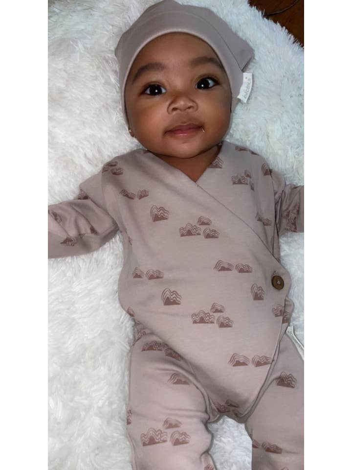 Bébénca Organics - Wholesale Jumpsuit - Baby - Organic Unisex Baby Kimono Romper/Jumpsuit