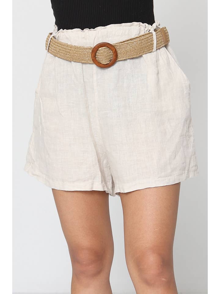 LÉA & LUC - Wholesale Shorts - Women's - 100% linen shorts REF. 5057
