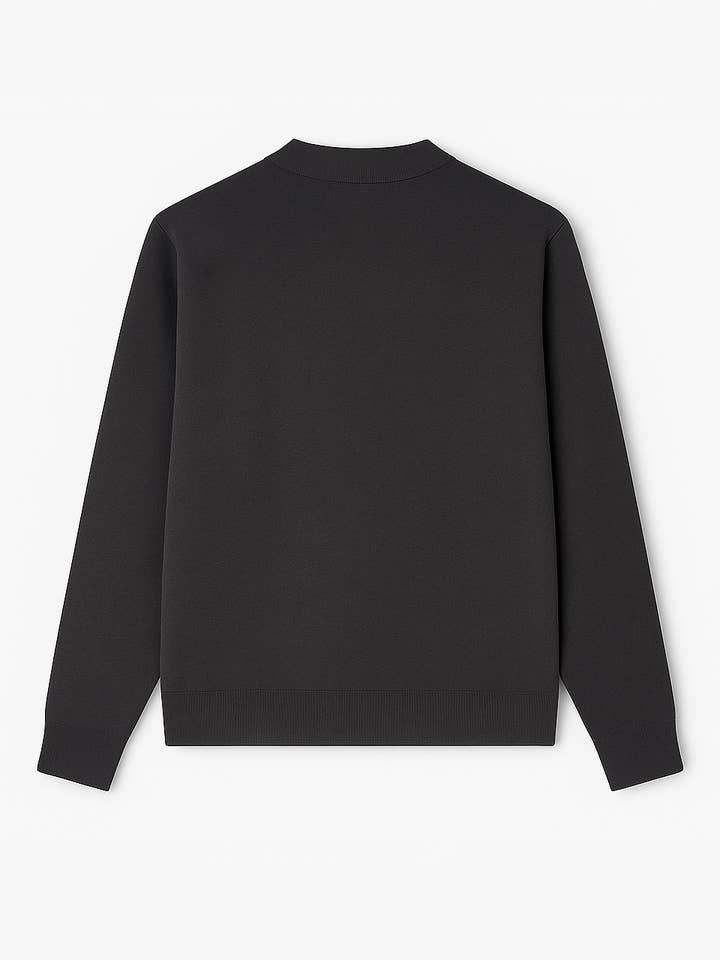 THE (REAL) GARCIA - Wholesale Cardigan – Men's - ZIPPER CARDIGAN DARK GREY1