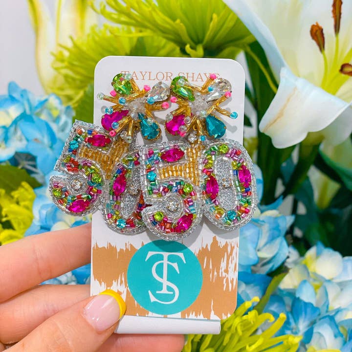 Taylor Shaye Designs - Vente Boucles d'oreilles pendantes - Boucles d'oreilles d'anniversaire Milestone11