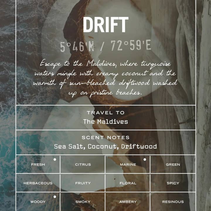 Russell + White - Wholesale Reed Diffuser - Drift Reed Diffuser - Ocean Breeze - Handmade in UK