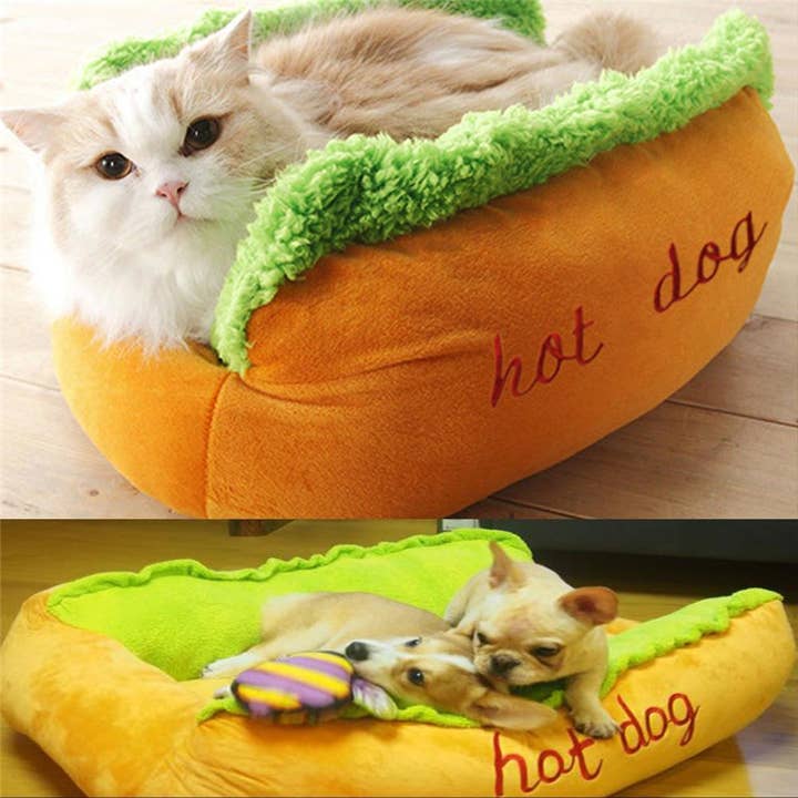 Furr-Baby Gifts - Wholesale Pet Bed - Cat/Dog - Hot Dog Shaped Pet Bed