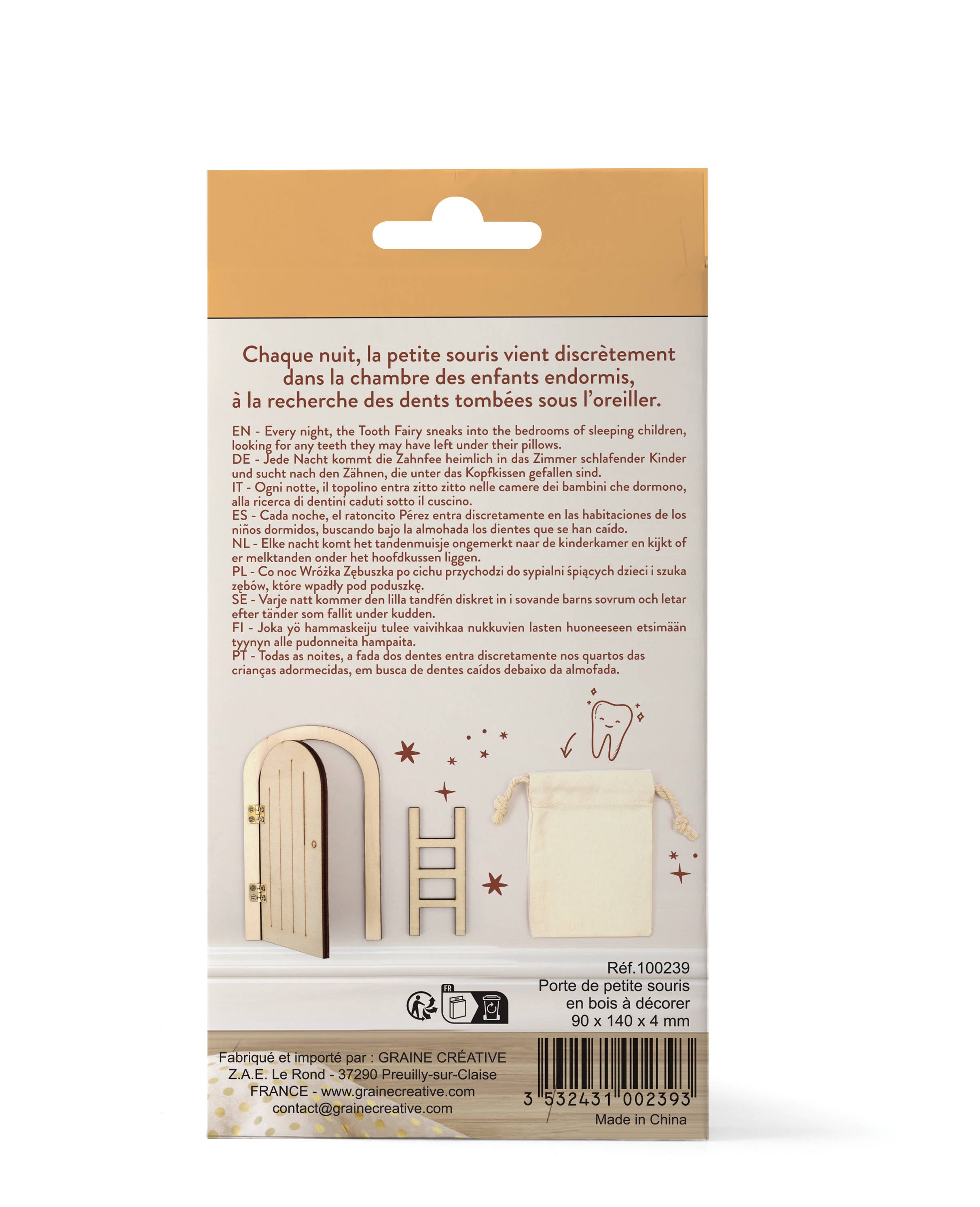 Graine Créative - Wholesale DIY Craft Kit - Kids - MY PRETTY LITTLE DOOR KIT FOR LITTLE MOUSE9