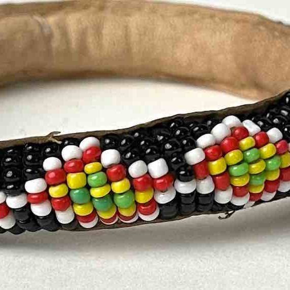The Niger Bend - Vendita all'ingrosso Bracciale con perline - Bracciali in pelle con perline Yoruba