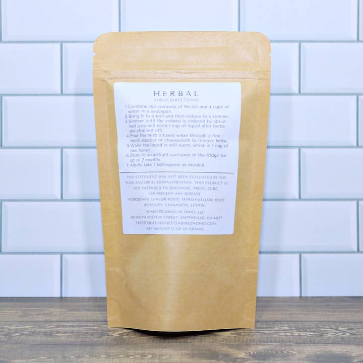 Homesteading in Ohio LLC - Wholesale DIY Drink Kit - DIY Herbal Cough Syrup Making Kit1