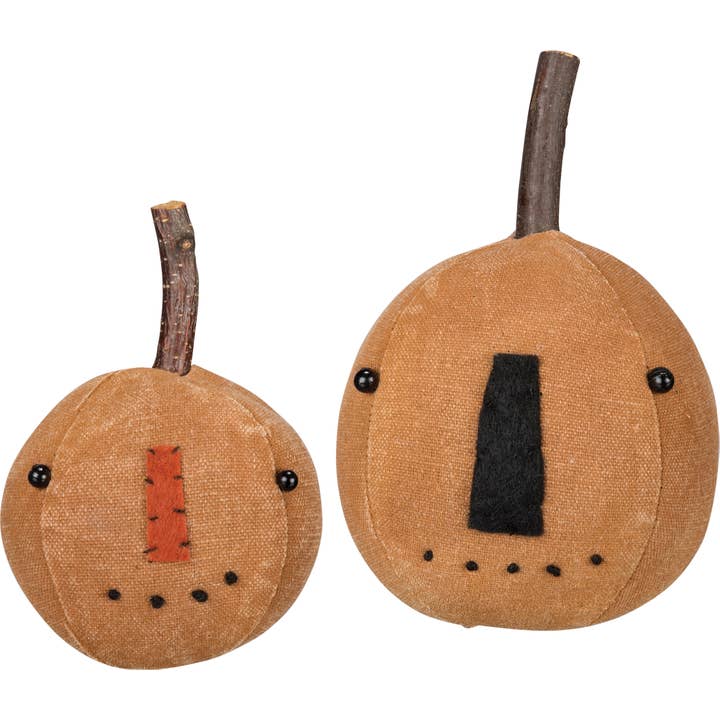 Orange Pumpkin Head Set for wholesale by Primitives by Kathy