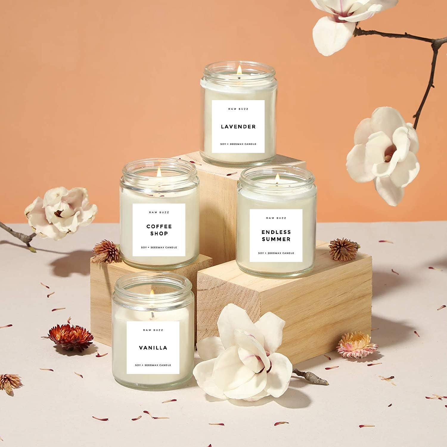 Raw Buzz Co - Wholesale Jar/Filled Candle - Christmas Delight Soy Candle0