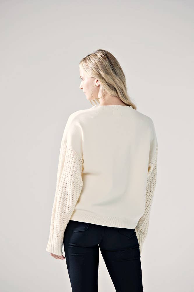 noflik – wholesale Knitted jumper – Women′s – INT1031 Cable Slve Sweater- 6pcs Pack $5.75/unit (72%OFF)15