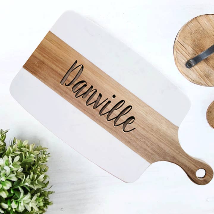 Familiar Goods - Wholesale Cheese Board - City Script - MW Serving Board