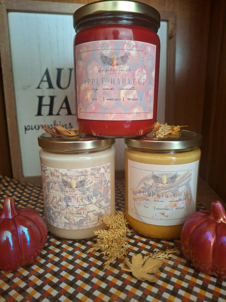 Fall Candle Bundle Set for wholesale by Angels Touch Candle Co.