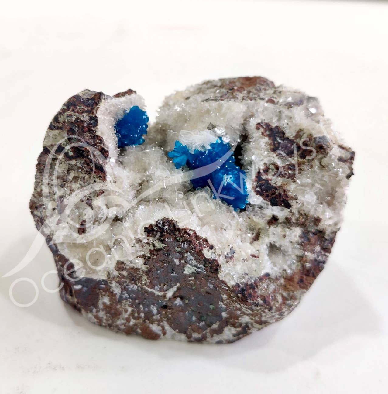 Oceanic Linkways Inc - Wholesale Spiritual Stone/Crystal - (PC)SPECIMEN - CAVANSITE IN MATRIX 3-6"4