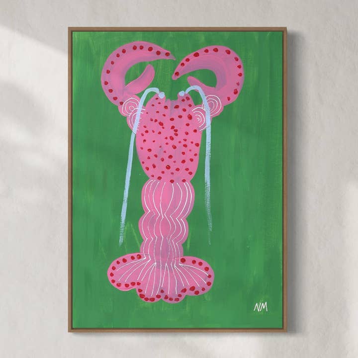 Pink lobster for wholesale by Nancy McKie