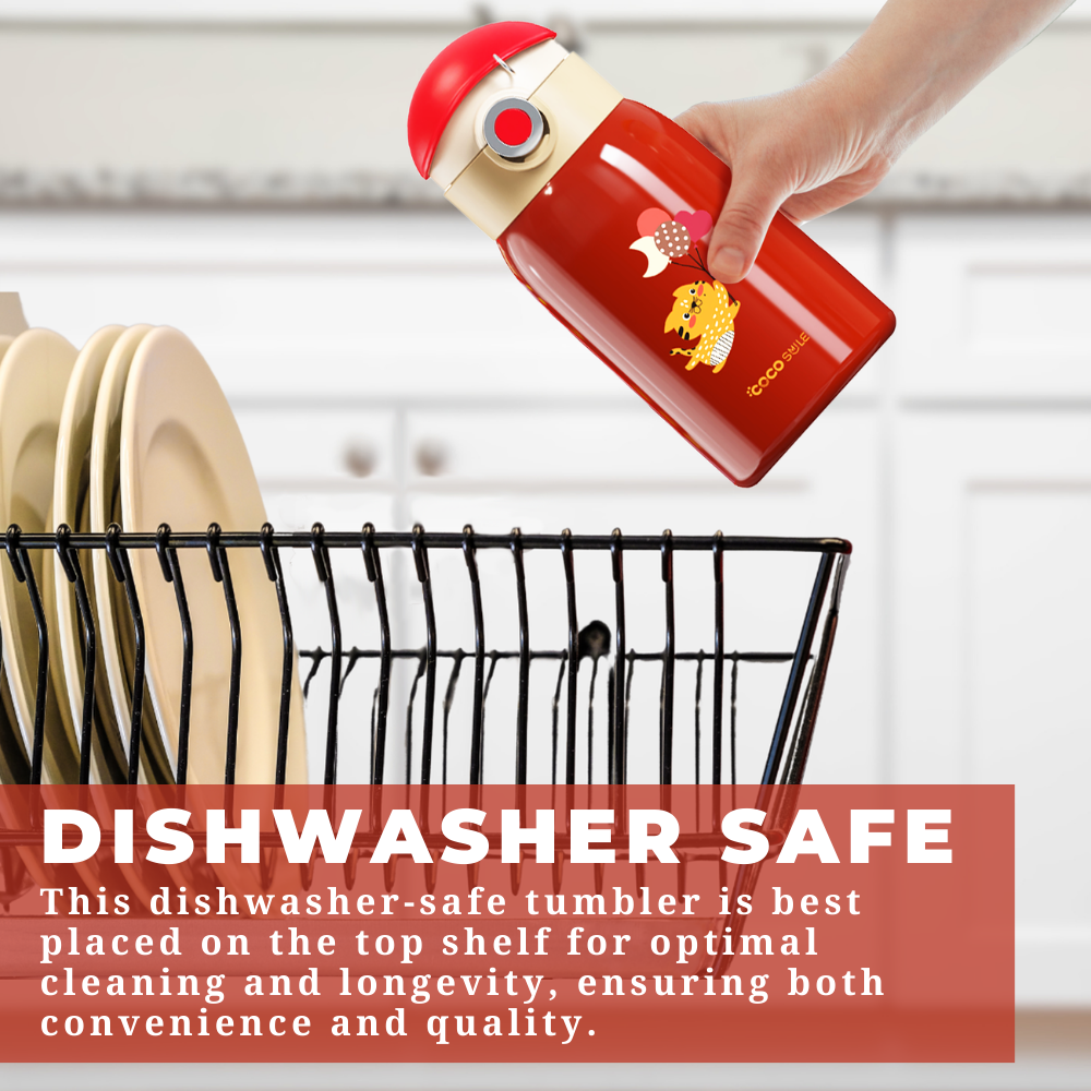 Cocosmile - Wholesale Water Bottle - Lying Cat Thermos With Sleeve - Stainless Steel Kids Bottle3