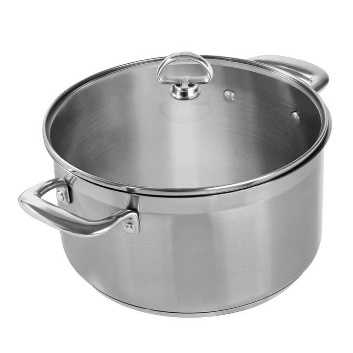 Induction 21 Steel Casserole with Lid (6 Qt.) for wholesale by Chantal Cookware