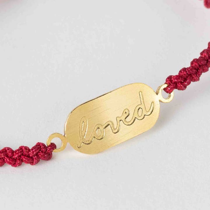 Ten Thousand Villages - Vente Bracelets à breloques/pendentifs - Bracelet d'affirmation - Vous êtes aimé2