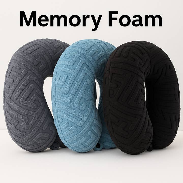 Memory Foam Travel Neck Pillow – Soft Support U-Shape for wholesale by Dony Corp