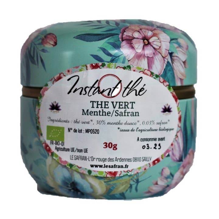 Bio Grüntee Minz-Safran, 30g für den Großhandel von Le Safran